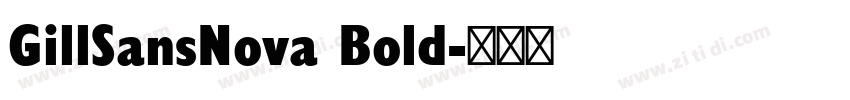 GillSansNova Bold字体转换